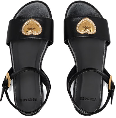 (Preschool) Versace Medusa Buckle Open Toe Sandals 'Black' 1009663-1A00133_1B00V Lookbook (Preschool) Versace Medusa Buckle Open Toe Sandals 'Black' 1009663-1A00133_1B00V