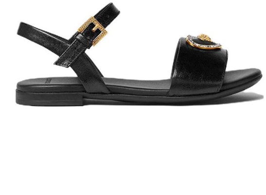 (Preschool) Versace Medusa Buckle Round Toe 'Open Toe' Sandals 'Black' 1011673-1A08287_1B00V Order (Preschool) Versace Medusa Buckle Round Toe 'Open Toe' Sandals 'Black' 1011673-1A08287_1B00V