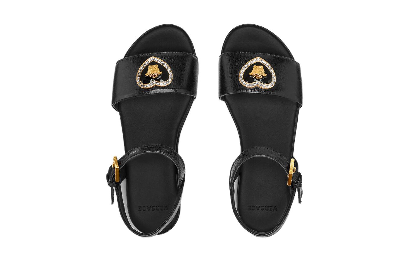 Lookbook (PS) Sandal Terbuka Versace Medusa Buckle Round Toe 'Hitam' 1011673-1A08287_1B00V