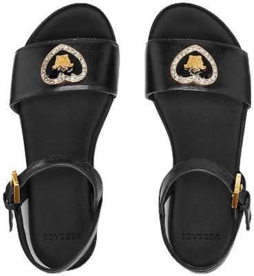 (Preschool) Versace Medusa Buckle Round Toe 'Open Toe' Sandals 'Black' 1011673-1A08287_1B00V Lookbook (Preschool) Versace Medusa Buckle Round Toe 'Open Toe' Sandals 'Black' 1011673-1A08287_1B00V
