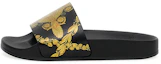 Buy (PS) Versace Gummi Print Sandalen ''Schwarz Gold'' 1000255-1A07127_5B000