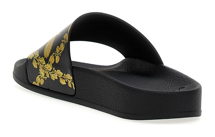 Lookbook (PS) Versace Gummi Print Sandalen ''Schwarz Gold'' 1000255-1A07127_5B000