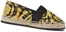 Order (PS) VERSACE Kasut Sarung Tenunan Rata 'Hitam Kuning' 1003527-1A02457_5B000