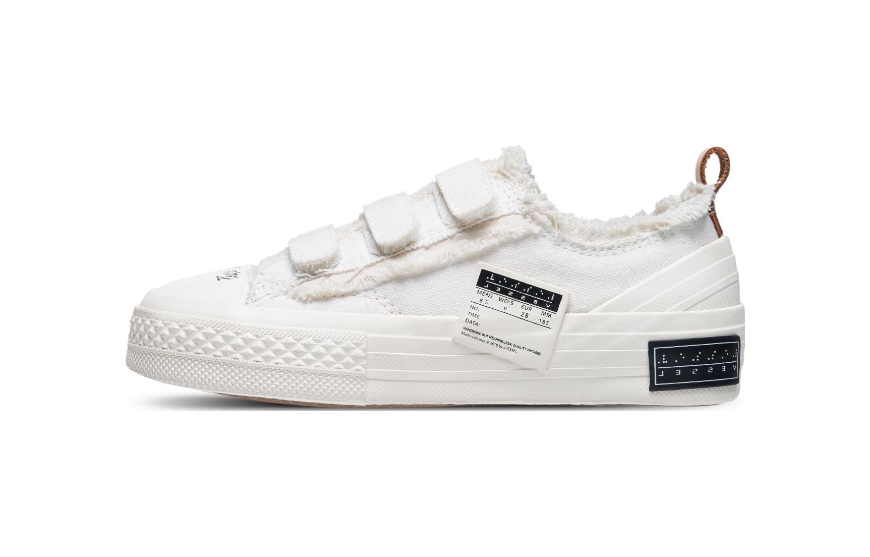 (Preschool) xVESSEL VESSEL x Big G.O.P. Lows 'Velcro Low Top White' S20X02W