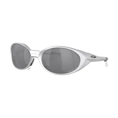 【Prescription-Compatible】Oakley Irregular Metal Nylon Oval Sunglasses Silver Mens 0OO9438-05