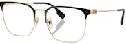 Buy Burberry 1352D Square Optical Frames Black Gold for Men B1383-D-1109