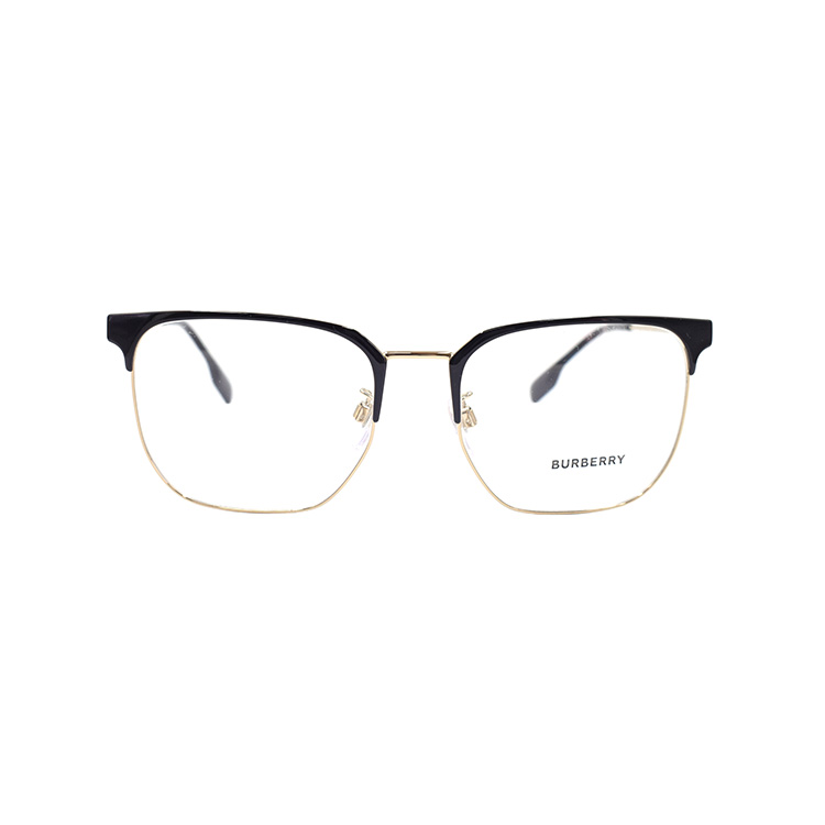 Lookbook [Cermin Mata Preskripsi] Burberry 1352D Square Optical Frames Hitam Emas Lelaki B1383-D-1109