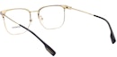 Shop Burberry 1352D Square Optical Frames Black Gold for Men B1383-D-1109