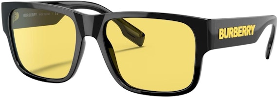 Burberry Oversized Yellow Lens Sunglasses Unisex Couples 0BE4358300185 Burberry Oversized Yellow Lens Sunglasses Unisex Couples 0BE4358300185