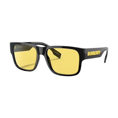 【Prescription Available】 Burberry Oversized Yellow Lens Sunglasses Unisex Couples 0BE4358300185