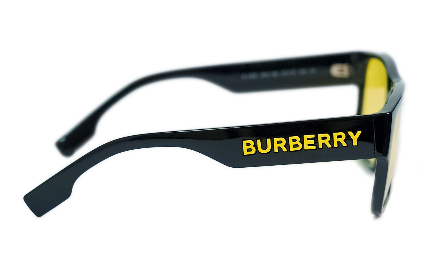 Shop 【可配镜】Burberry 男女情侣款黄色镜片超大号太阳镜 0BE4358300185