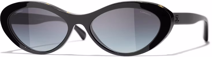 Order 【Disponibles con Graduación】 Gafas de Sol CHANEL Cat-Eye con Logo - Unisex, Negras. CH5416-1712-S6