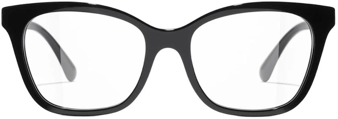 CHANEL Logo Acetate Irregular Optical Glasses Unisex Black ch3463 Lookbook CHANEL Logo Acetate Irregular Optical Glasses Unisex Black ch3463