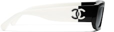 Details for 【可配近视】CHANEL 香奈儿不规则logo太阳镜 男女通用 黑色 A71619X02016S5628
