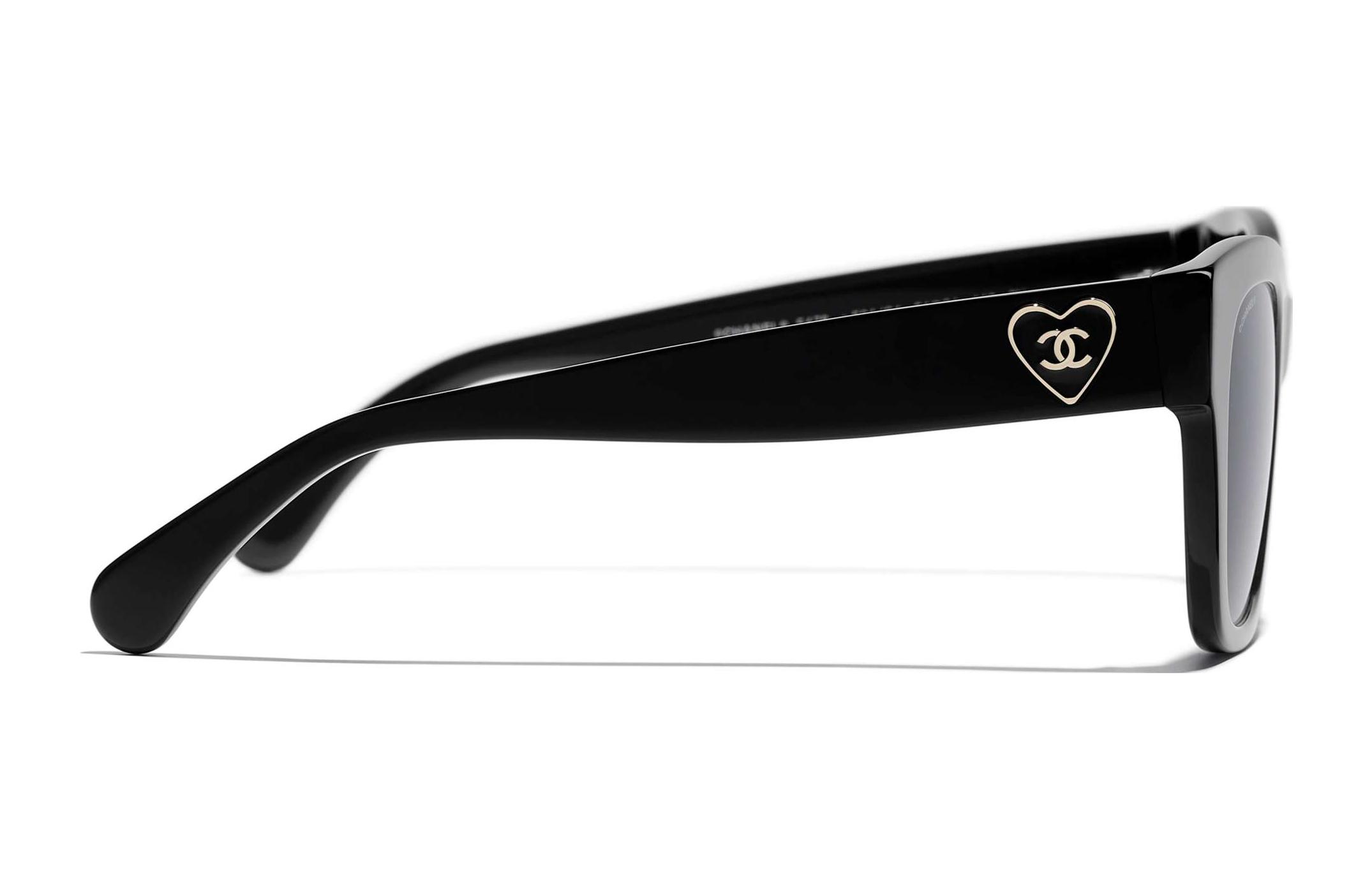 [Prescription Available] CHANEL Square Sunglasses with Side Heart Design Unisex. CH5478A C501S4 圖 5