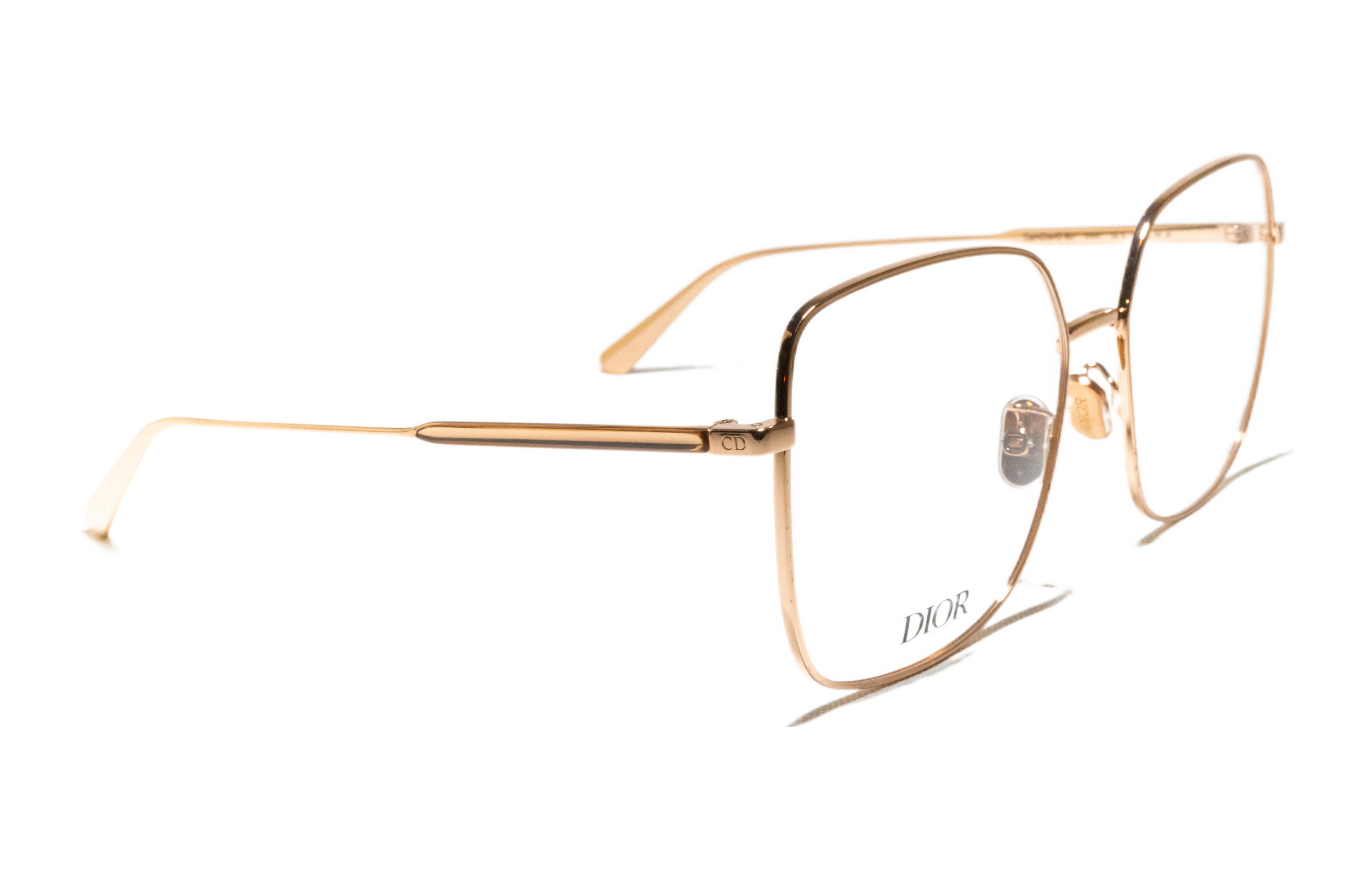 [Prescription Available] DIOR GEM O SU Rose Gold Square Optical Eyeglasses Unisex GEMDIORO-SU-E000 圖 5