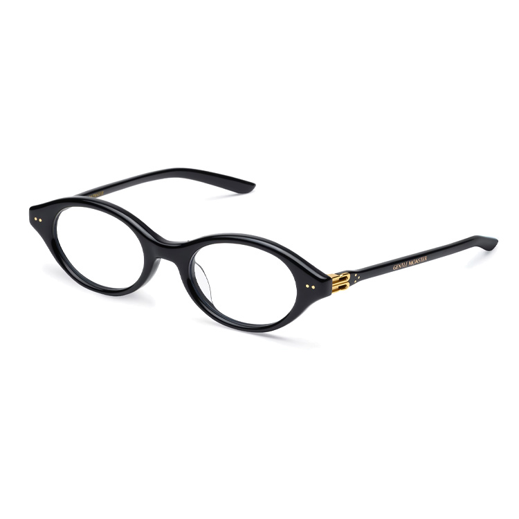 [Prescription Available] GENTLE MONSTER Oval Optical Glasses Unisex Black Corori 01