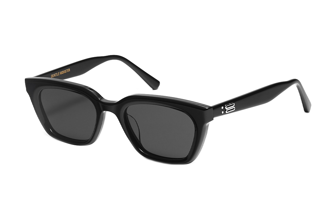 【Prescription Available】 GENTLE MONSTER Rectangular UV Protection Sunglasses Black Unisex Hue 01 圖 2