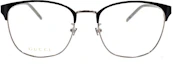 Lookbook 【Tersedia Resep】 GUCCI Kacamata Optik Pria Hitam Perak Model Persegi Panjang GG1231OA-003