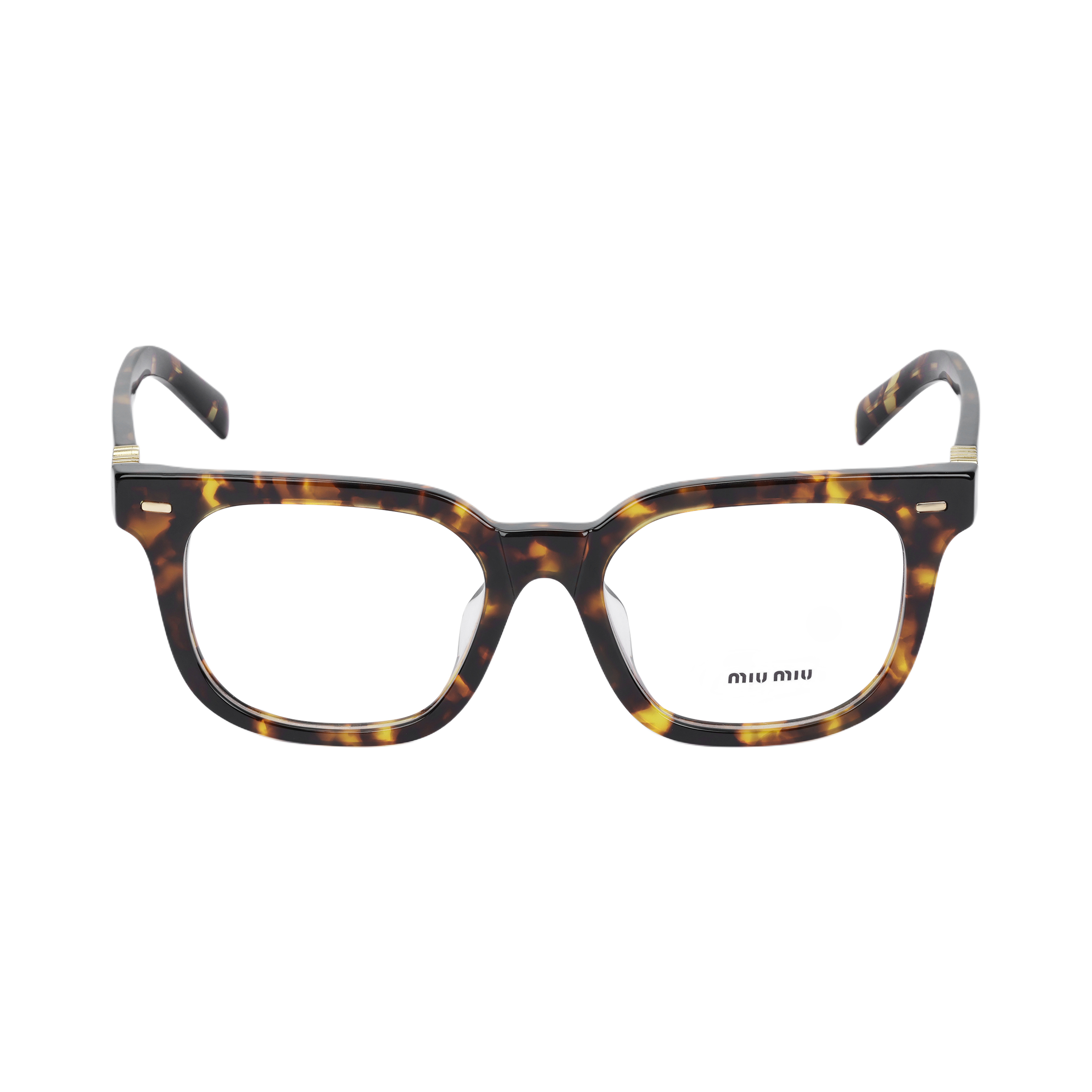 【Prescription Available】 MIU MIU Square Optical Glasses Tortoiseshell Unisex Design MU06XVF VAU1O1
