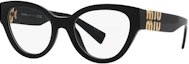 Buy 【度付き対応】MIU MIU おしゃれなキャットアイメガネ 男女兼用フレーム MU01VV1AB1O1