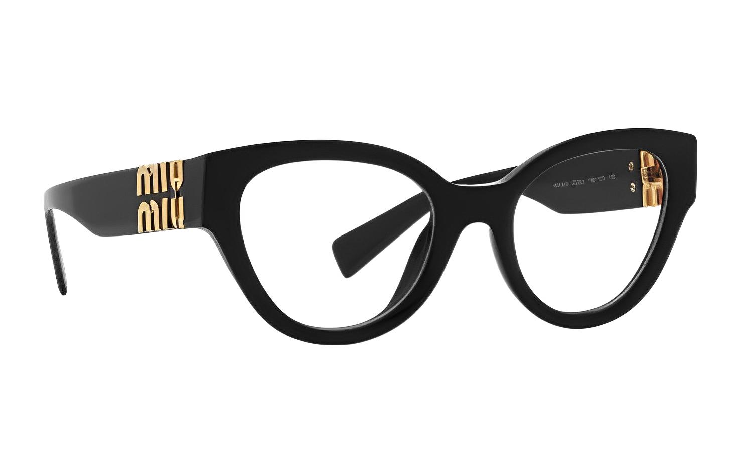 Shop 【度付き対応】MIU MIU おしゃれなキャットアイメガネ 男女兼用フレーム MU01VV1AB1O1
