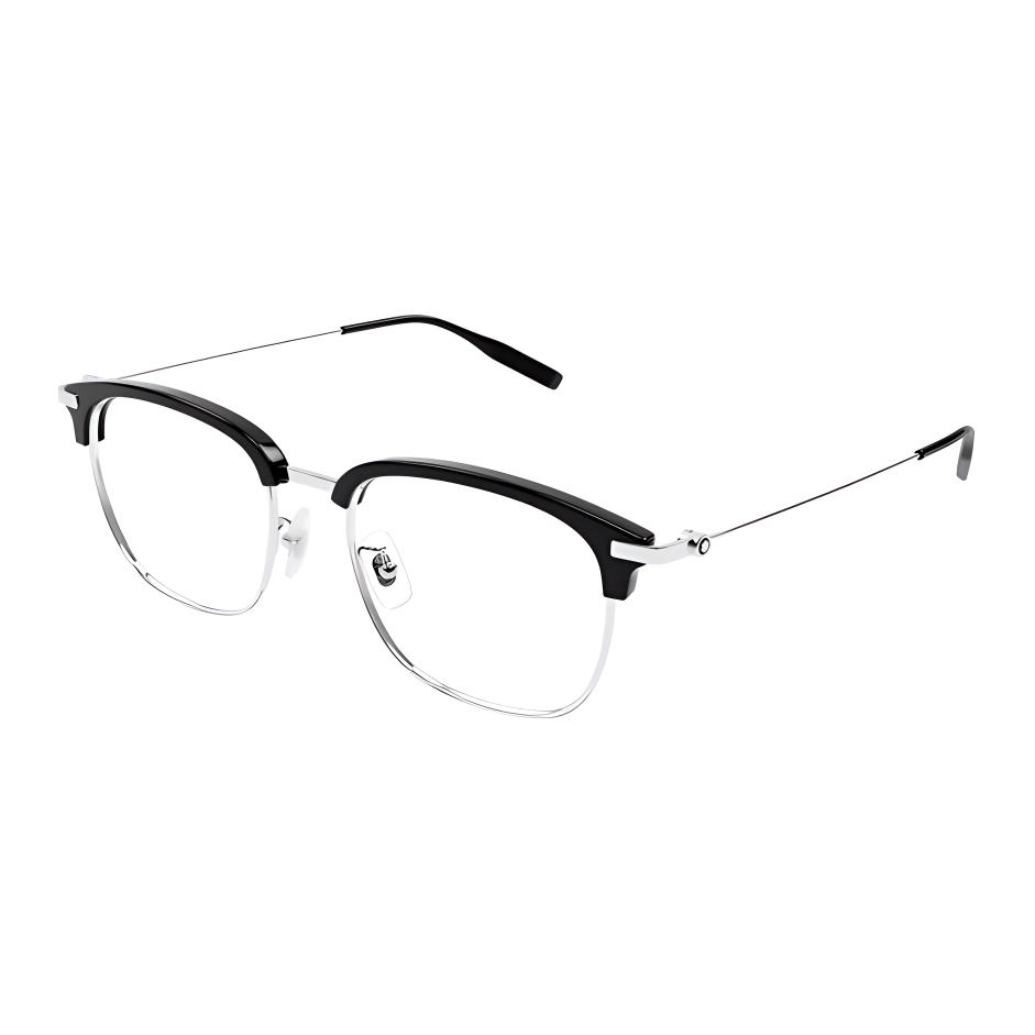 【Prescription Available】 MONTBLANC Silver Optical Glasses Unisex Irregular Frames MB0316OA-001