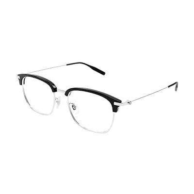 【Prescription Available】 MONTBLANC Silver Optical Glasses Unisex Irregular Frames MB0316OA-001