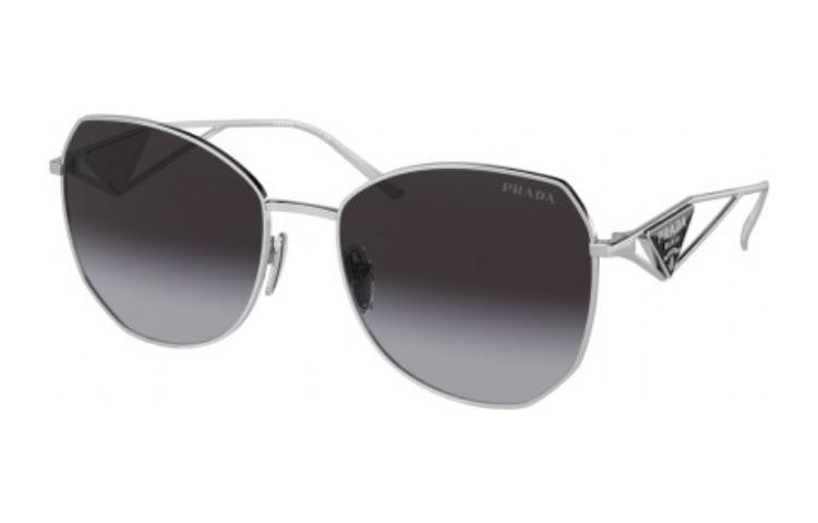 Order 【Cermin Mata Berpreskripsi】 PRADA Logo Metal Butterfly Silver Unisex PR57YS1BC5D1