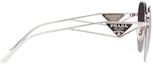 Purchase 【Cermin Mata Berpreskripsi】 PRADA Logo Metal Butterfly Silver Unisex PR57YS1BC5D1