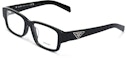 Buy PRADA Rectangular Optical Glasses Unisex Black 0PR07ZVF-1AB101