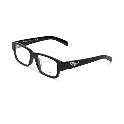 【Prescription Available】 PRADA Rectangular Optical Glasses Unisex Black 0PR07ZVF-1AB101