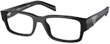 Order PRADA Rectangular Optical Glasses Unisex Black 0PR07ZVF-1AB101