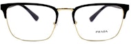 Lookbook PRADA Rectangular Optical Glasses Black Gold Unisex 0PR54TV01U1O1