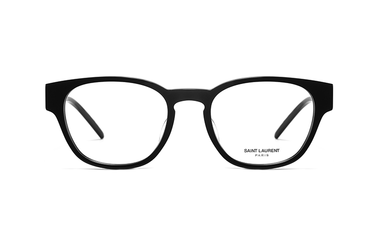 [Prescription Available] SAINT LAURENT Cat-Eye Glasses Black Gold Logo Unisex SLM48O-D/F0-001 圖 3