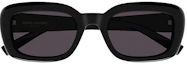 Lookbook 【可配镜片】SAINT LAURENT 复古窄矩形太阳镜 男女通用 SL M130/F-001