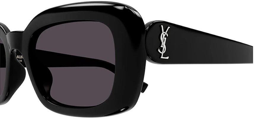 【可配镜片】SAINT LAURENT 复古窄矩形太阳镜 男女通用 SL M130/F-001 Shop 【可配镜片】SAINT LAURENT 复古窄矩形太阳镜 男女通用 SL M130/F-001