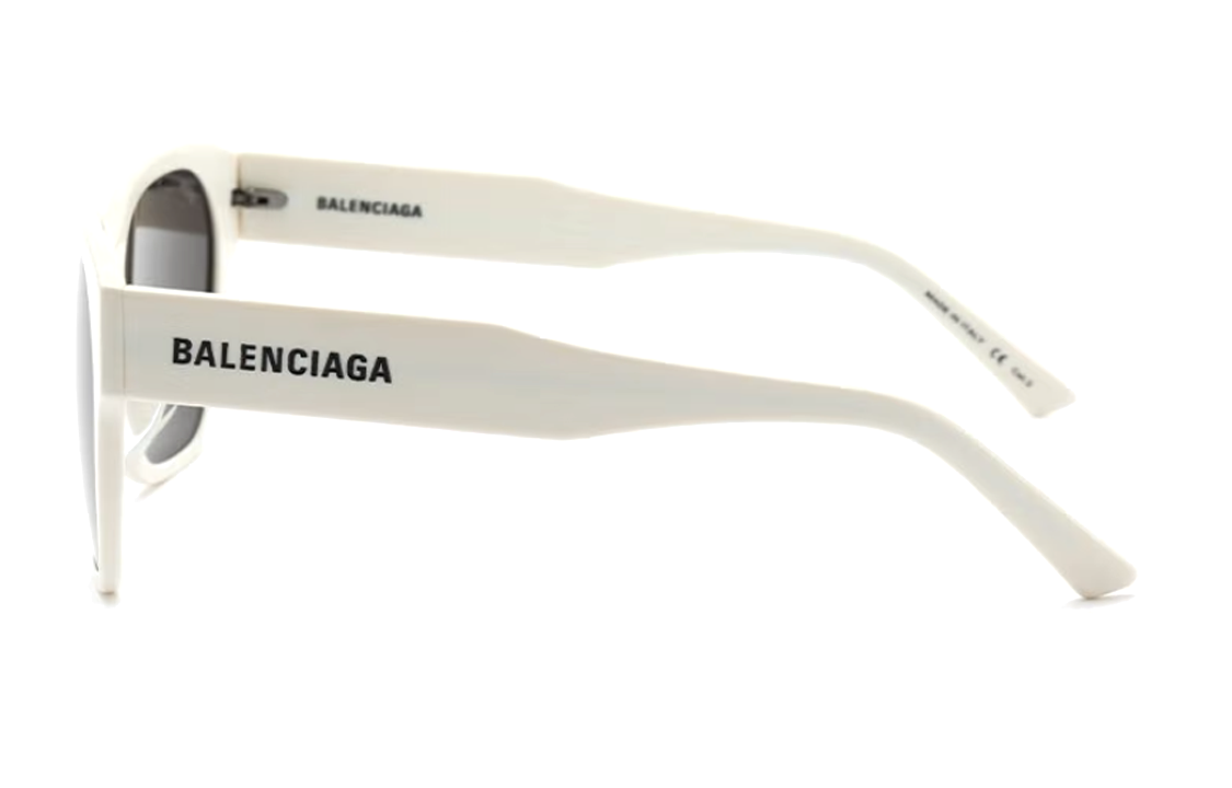 Shop 【可配度数】Balenciaga 白色蝴蝶太阳镜 男女通用 BB0215SA003