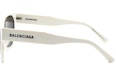 Shop 【可配度数】Balenciaga 白色蝴蝶太阳镜 男女通用 BB0215SA003