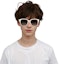 Details for 【可配度数】Balenciaga 白色蝴蝶太阳镜 男女通用 BB0215SA003