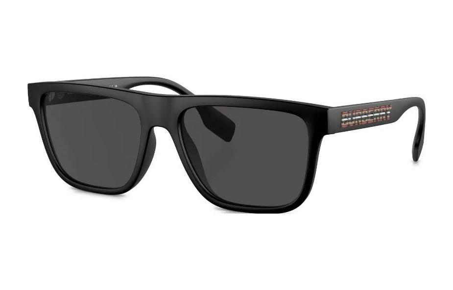 Burberry Irregular Black Acetate Sunglasses with Logo. BE4402U346487