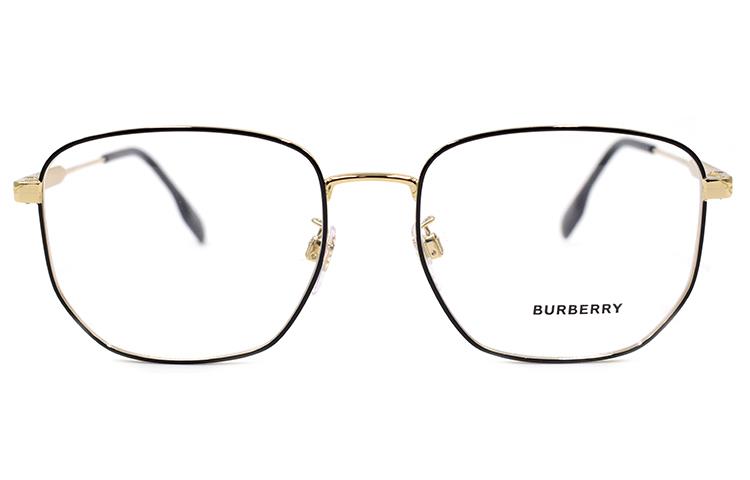 Burberry B. STRIPE Series Square Optical Glasses Black Gold Men 0BE1352D131856 圖 3