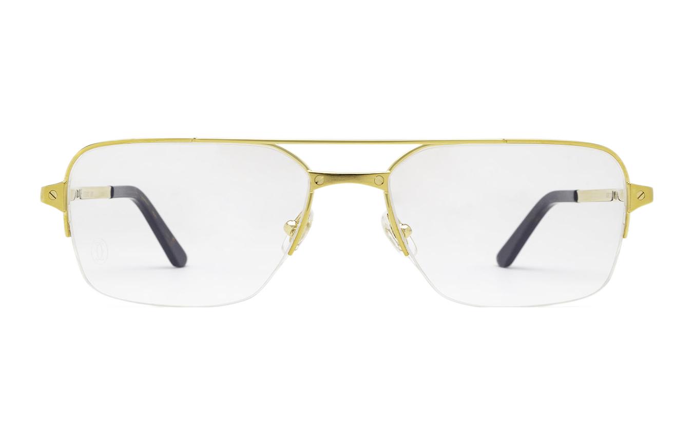 Order 【可配鏡】Cartier 飛行員金屬光學眼鏡 男女情侶款 CT0308O001