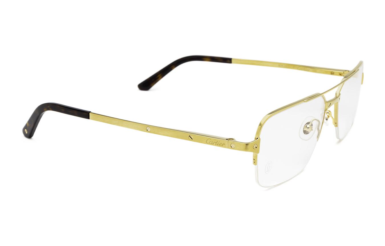 Lookbook 【可配鏡】Cartier 飛行員金屬光學眼鏡 男女情侶款 CT0308O001