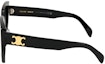 Sizing CELINE Classic Fashion Square Sunglasses Unisex Couple Style CL40239F-01F