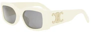 Order 【처방 가능】셀린 로고 비대칭 선글라스 베이지 유니섹스 커플 스타일 CL40282U25a