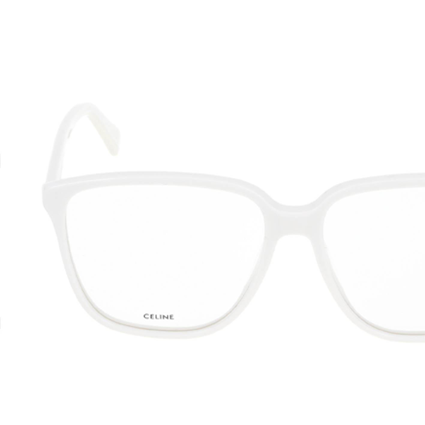 Purchase 【可配镜片】CELINE 方形醋酸板光学眼镜 男女通用 白色 CL50029I025