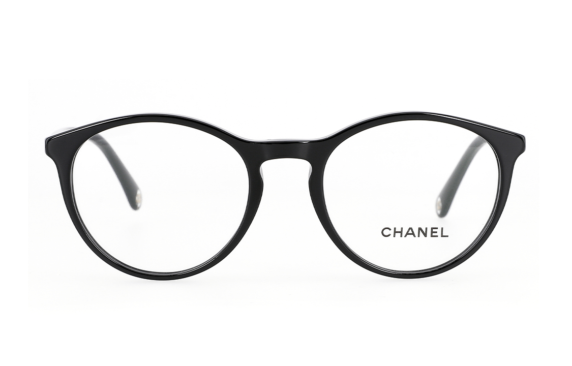 【Prescription Available】CHANEL Black Oval Optical Glasses Unisex Couple Design CH3413C501 圖 3
