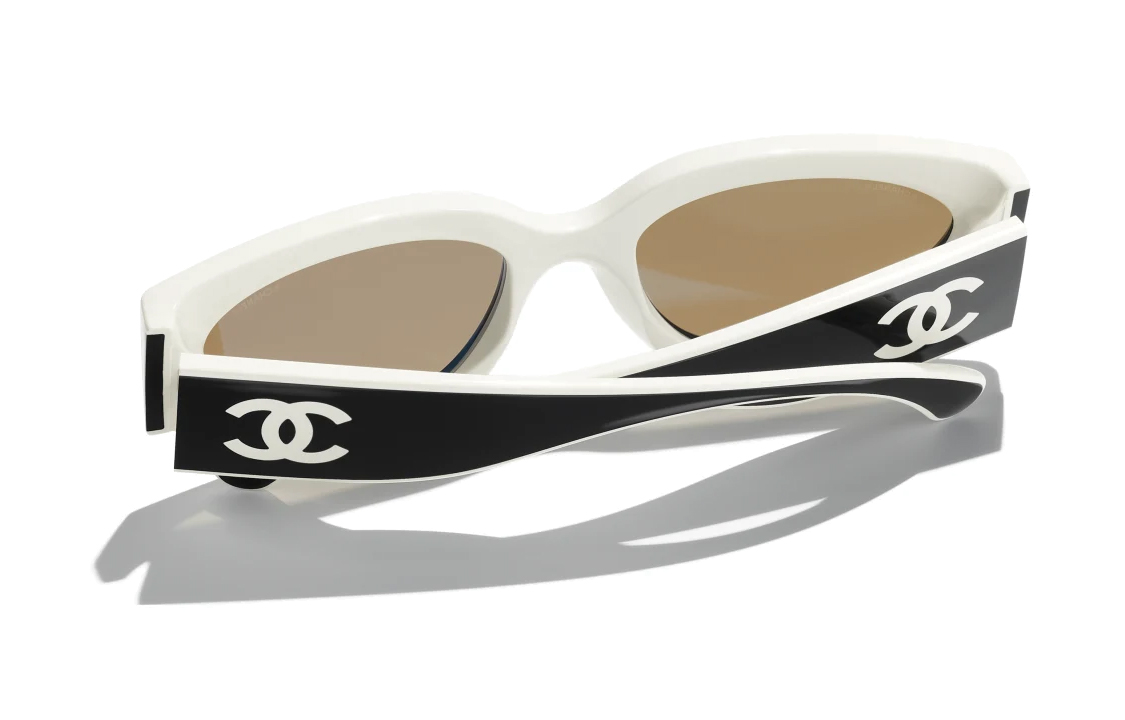 Details for 【可配镜片】CHANEL香奈儿黑色男女通用猫眼尼龙太阳镜带徽标细节 A71614X02081S5653