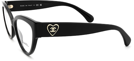 CHANEL Cat Eye Logo Optical Glasses Black Unisex CH3436-C501 CHANEL Cat Eye Logo Optical Glasses Black Unisex CH3436-C501